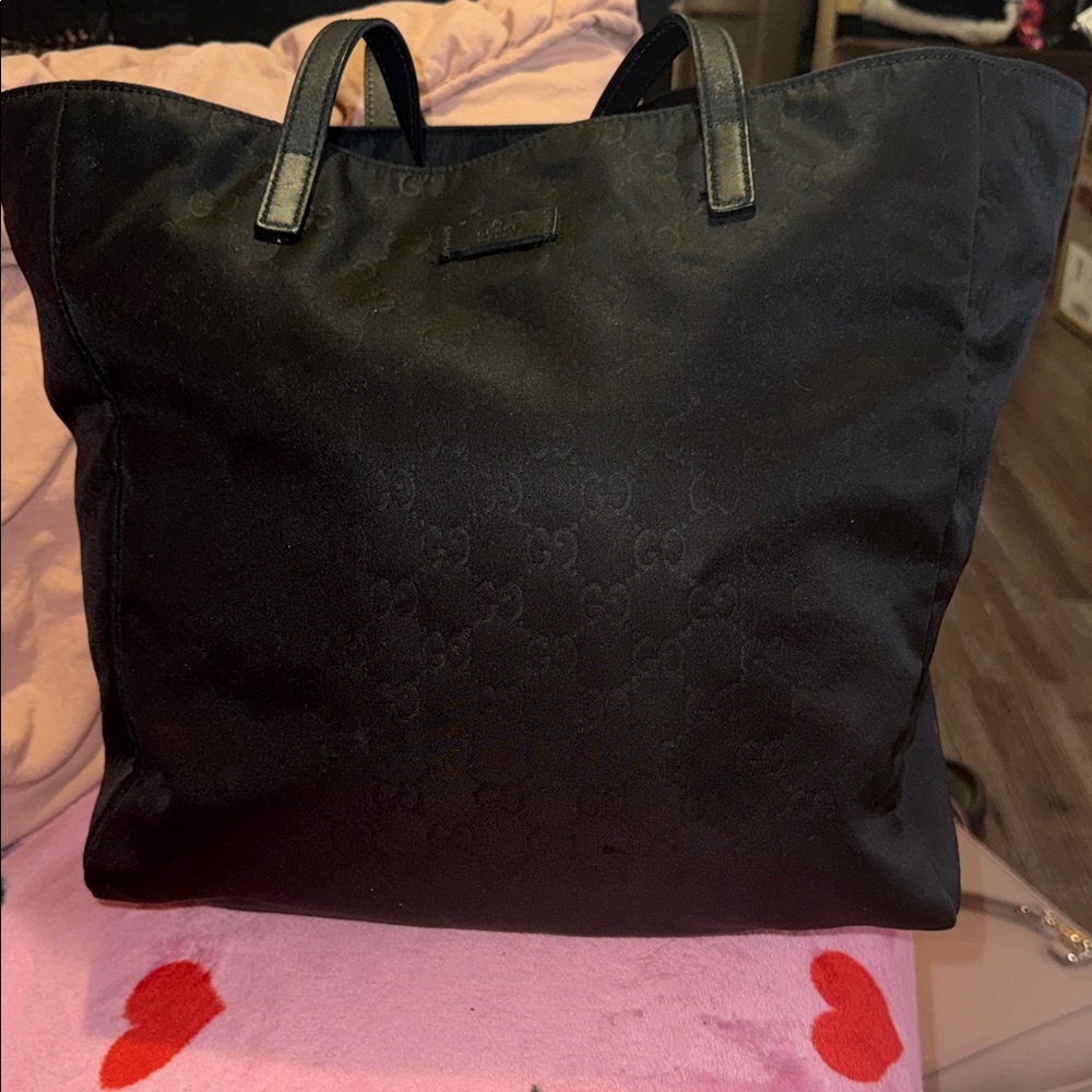 Nylon Gucci Black Tote Bag
